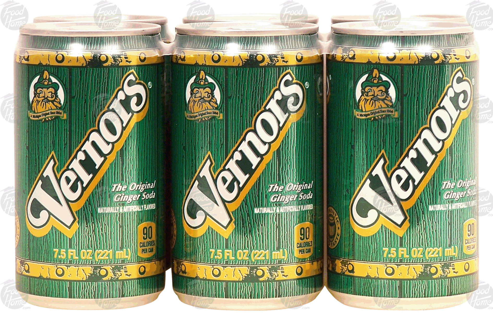 Vernors  ginger soda (ale), original, 7.5-fl. oz. Full-Size Picture